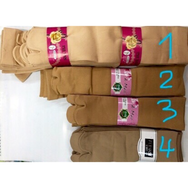 Chục 10 đôi tất nữ xù dày cotton kẹp ngón chống nắng