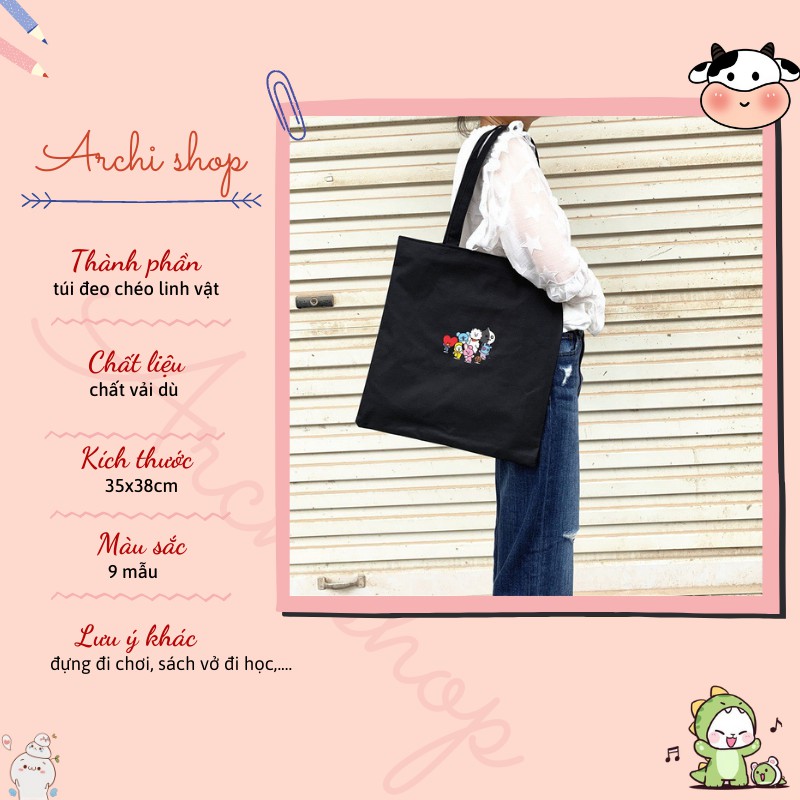 Túi tote in hình BTS - Linh vật BTS
