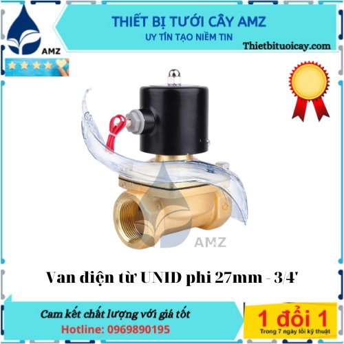 Van điện từ UNID phi 27mm - 3/4'