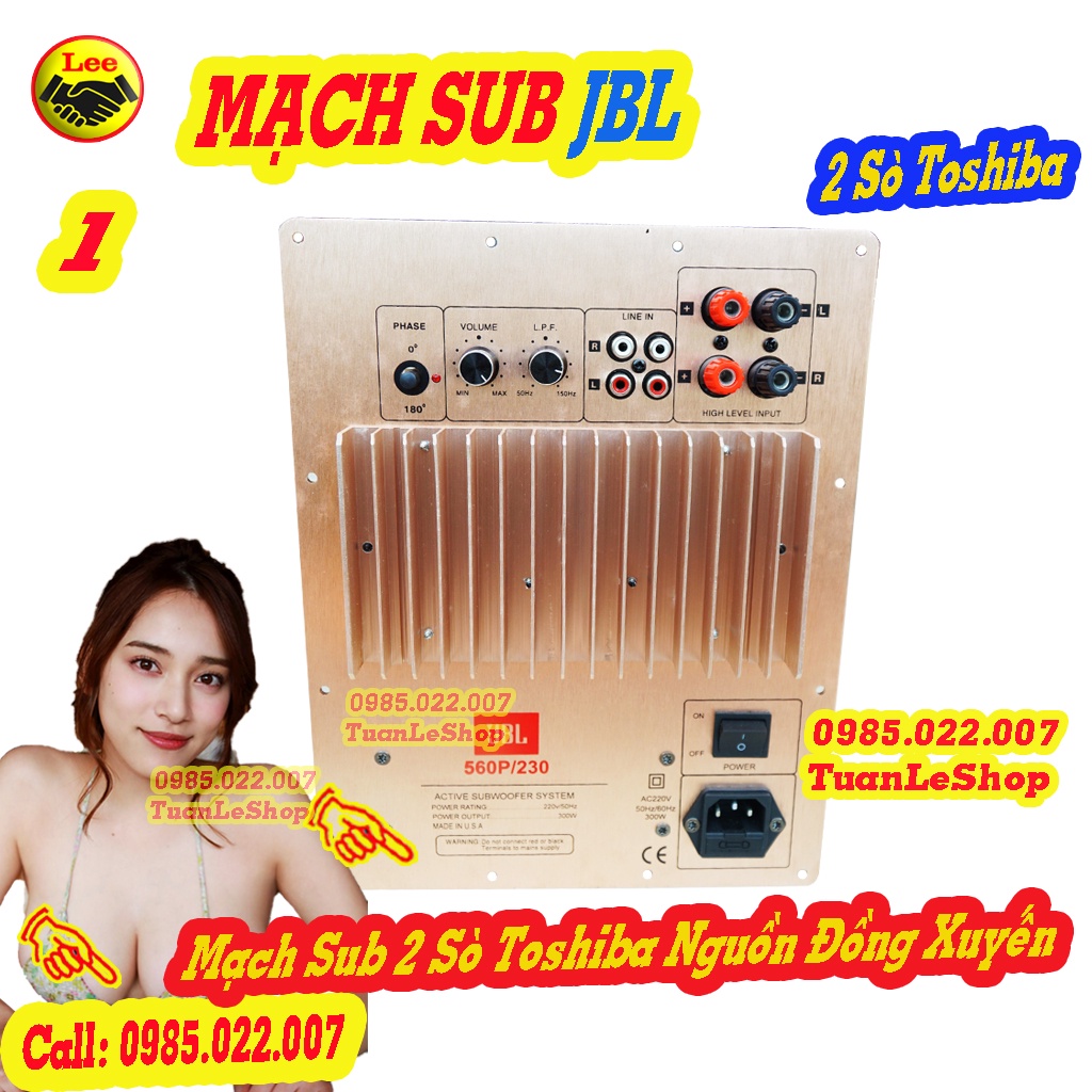 MẠCH CÔNG SUẤT LOA SUB ĐIỆN NGUỒN XUYẾN SIÊU TRẦM JB L 2 SÒ TO SHI BA - MẠCH SUB J BL