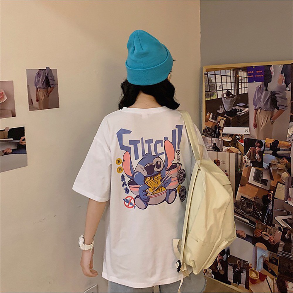Áo thun tay lỡ Unisex in họa tiết đẹp Swith ăn mỳ 0710
