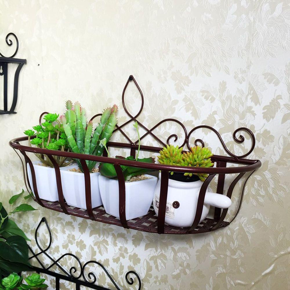 Giá Sắt Treo Chậu Cây Gắn Tường Trang Trí Phong Cách