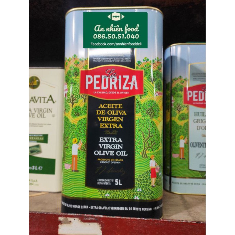 Dầu Ô liu Cao cấp Oliu Pedriza Extra Virgin Olive Oil 5Lít