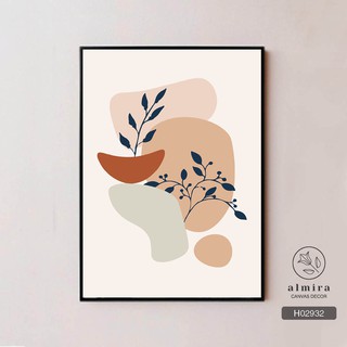 🌤️ Tranh mặt trời sau mây bằng vải vải canvas siêu nhẹ treo nội thất tặng đinh treo 3 chân [H029]