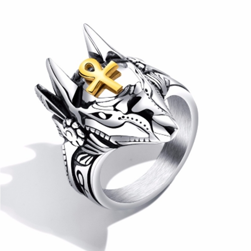 Nhẫn Thép Không Gỉ Hình Thánh Giá Thời Trang Cho Nam