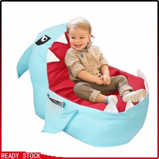 Cartoon Shark Shape Bean Bag for Kids Toys Clothes Storage