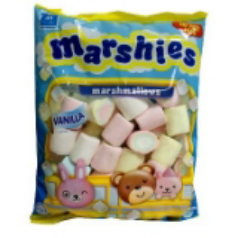 KẸO BÔNG GÒN MARSHMALLOW CORNICHE TRẮNG MINI SNOW WHITE - 200g