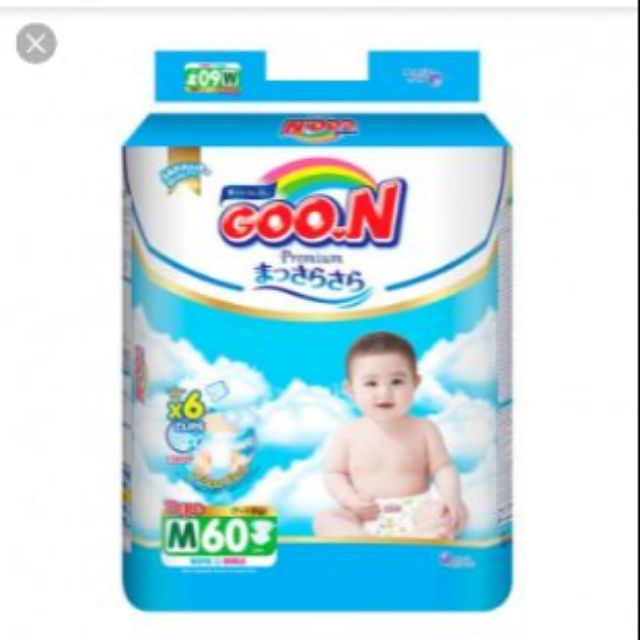 (Cắt tem) tã dán/ bỉm quần Goon prenium S64, M60, L50, XL42, XXL36, XXXL26