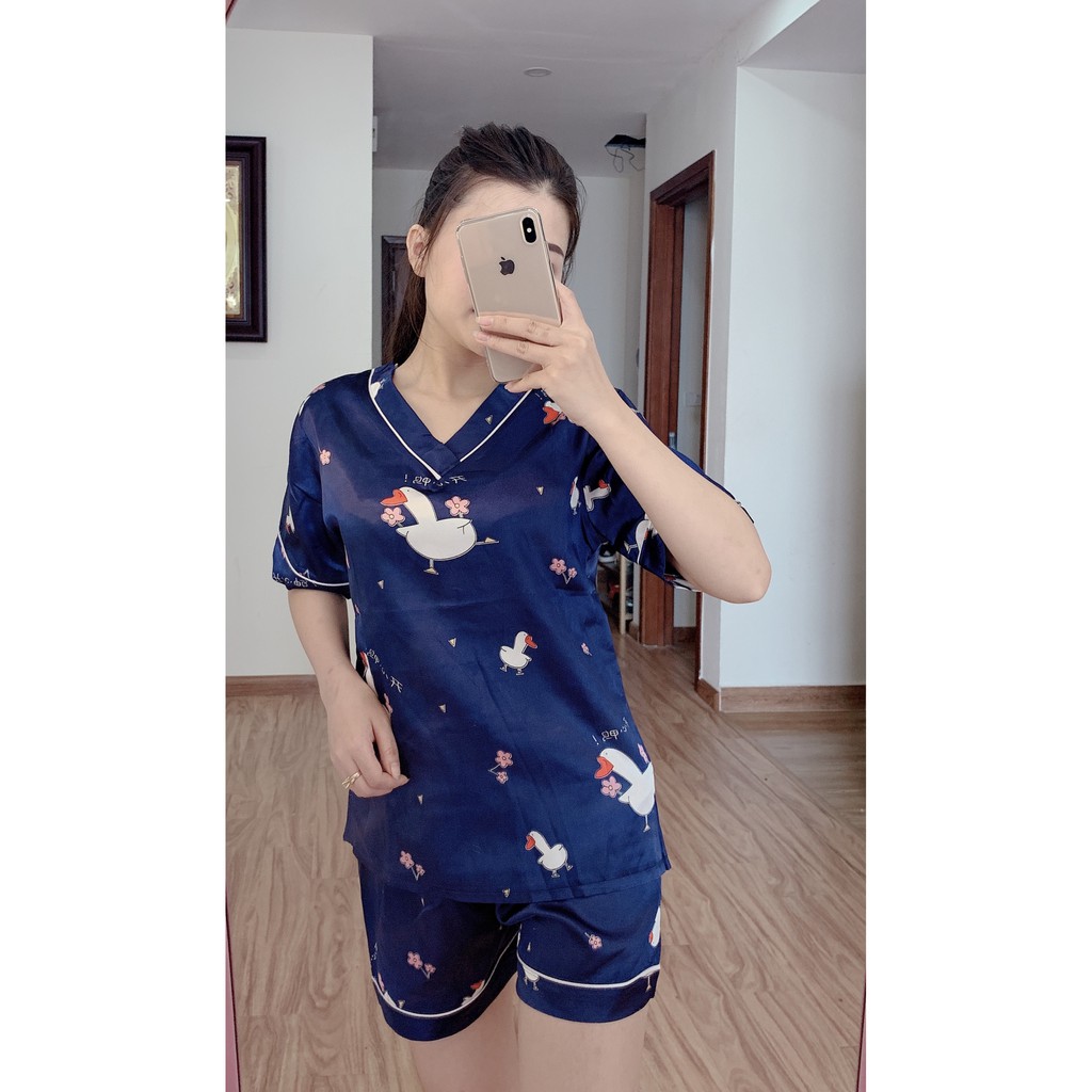 [ ẢNH THẬT ]ĐỒ NGỦ NỮ LỤA HỌA TIẾT DỄ THƯƠNG | BigBuy360 - bigbuy360.vn