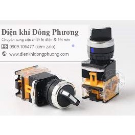 Công tắc xoay 2-3 vị trí phi 22mm LA38