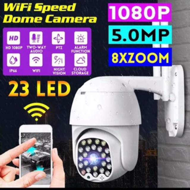 Camera Yoosee Ngoài trời 24 Led Xoay 360 độ 3.0Mpx chuẩn 1296Pixel BH 5 NĂM