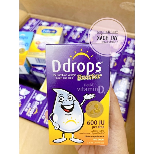 [Date 2025]vitamin Ddrops booster 600U 100 giọt