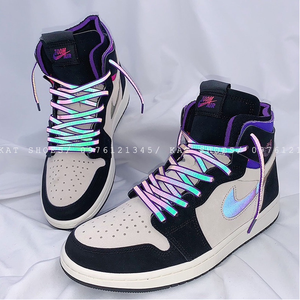 [KatShoes] Dây Giày Nike Phản Quang Cho Giày Jordan, Air Force, AF1, Dây Giày Hologram Laser 160cm  [Hàng chuẩn Trung]