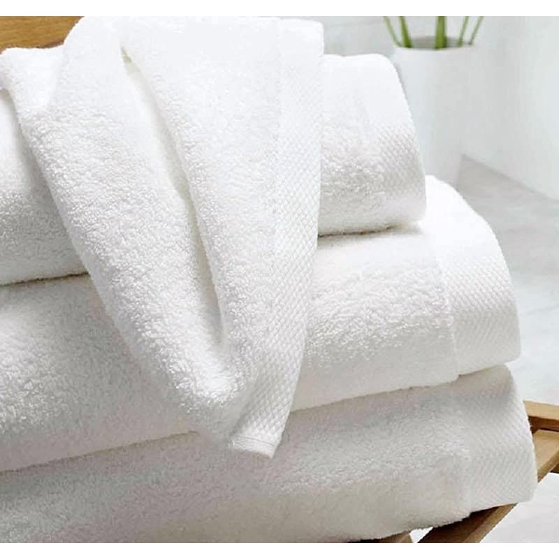 Khăn tắm khách sạn (Hotel towel) size lơn 70x140cm màu trắng, cotton