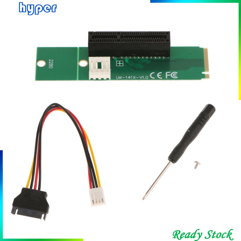 Cáp Chuyển Đổi M.2 Key-M Ngff Sang Pci-E 1x 4x Với Sata Power Cable