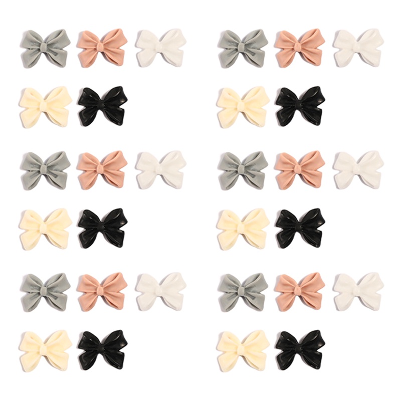 Set 30 Miếng Dán Trang Trí Móng Tay Hình Nơ 3D DIY Cr