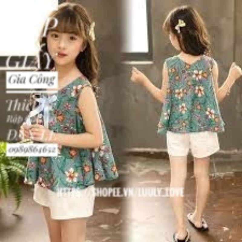RG1_ rập  cắt may bộ bé gái(1-10t)