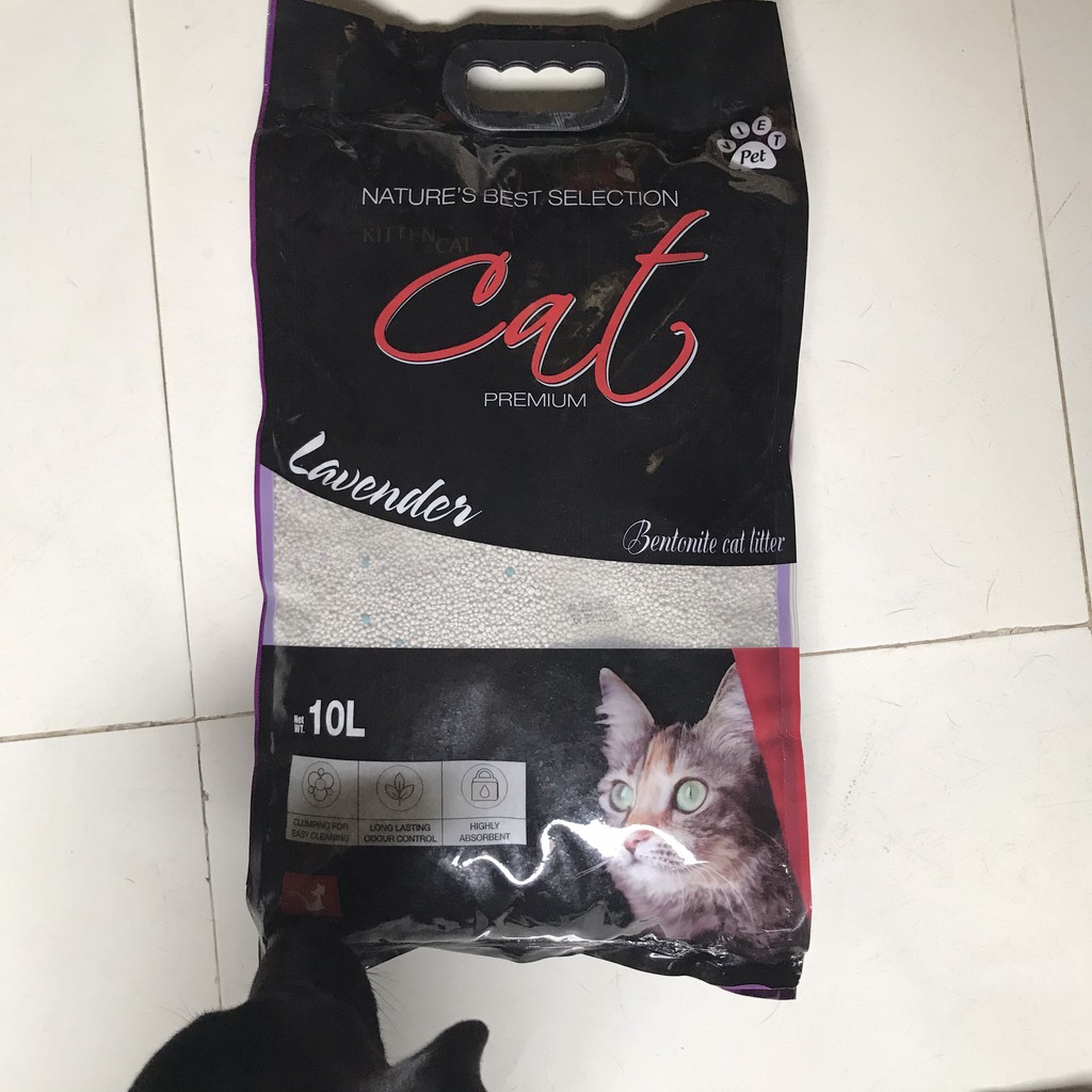 Cát vệ sinh cho mèo Cateye 10l, Cát mèo Betonite 10l