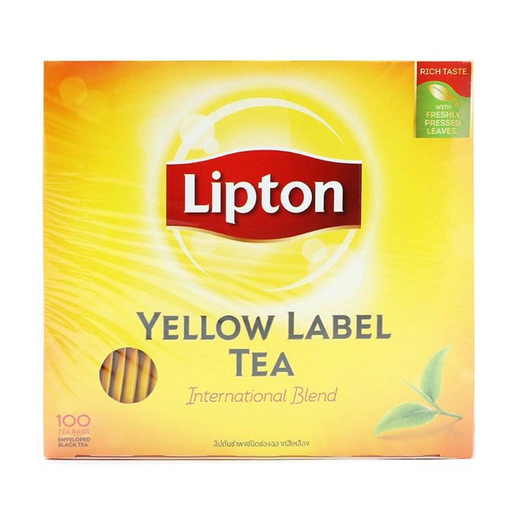 [CHÍNH HÃNG] Trà Túi Lọc Lipton Yellow Label Tea Hộp 200g (2g x 100 túi)