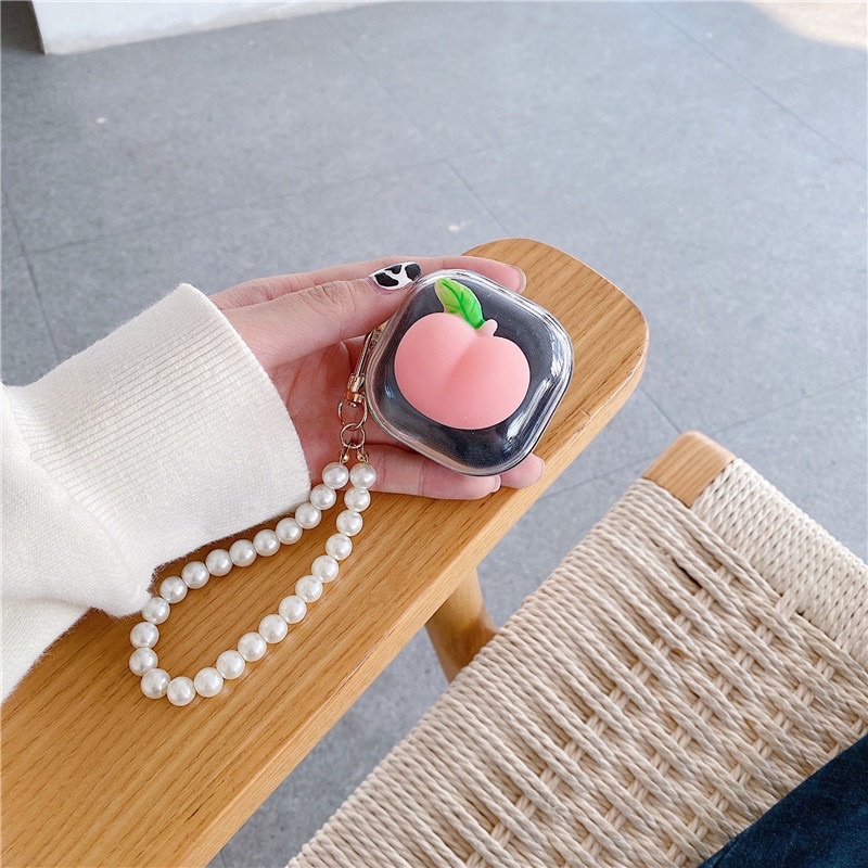 Ốp tai nghe Samsung Buds Live/ Buds Pro Vỏ bảo vệ tai nghe Samsung hình trái đào nhựa cứng chống va đập