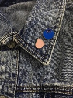 Pin cài áo trái cây