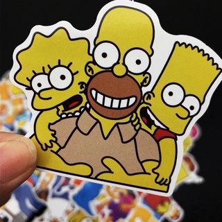 Bộ Sticker Simson dán vali điện thoại laptop