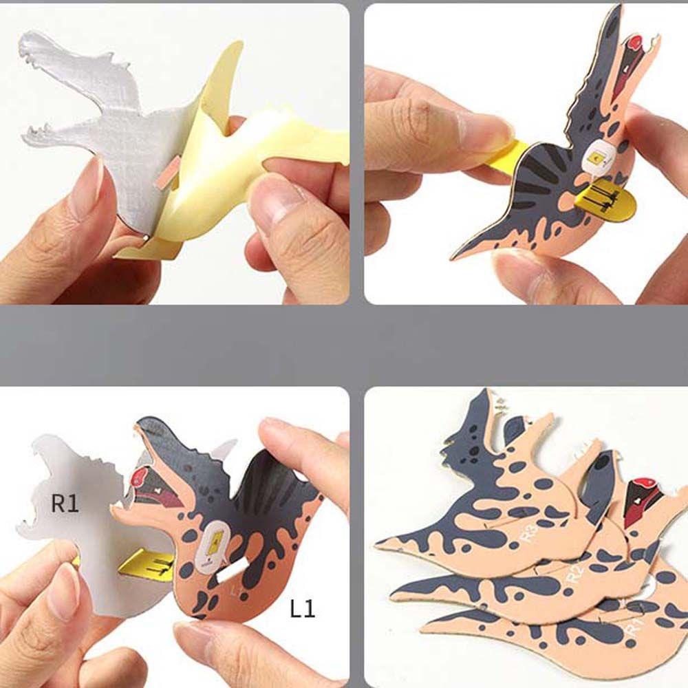 Đồ Chơi Xếp Hình 3D Bằng Giấy Họa Tiết Động Vật Dễ Thương Bắt Mắt