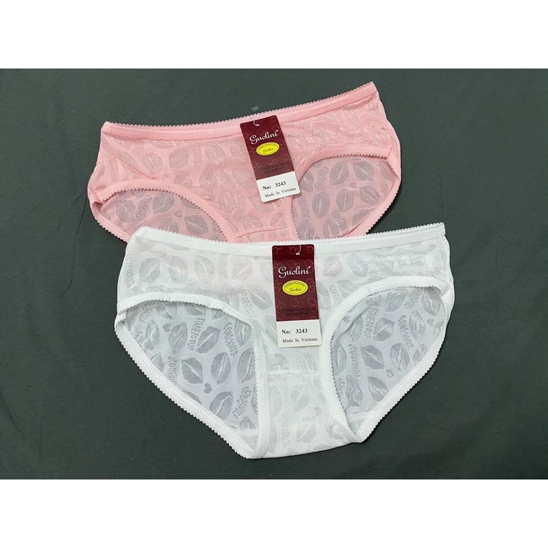 Sét 05 quần lót nữ thông hơi cao cấp gấm hoa lá, from 45-58kg