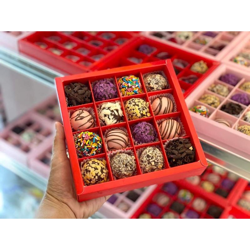 Bộ làm chocolate/ socola ⚡ GIÁ TỐT NHẤT ⚡bộ kit 4 làm socola hộp đựng 16 viên