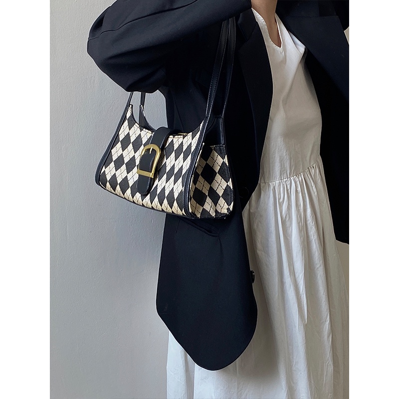 Túi Xách canvas Đính Đá Phong Cách vintage Cho Nữ