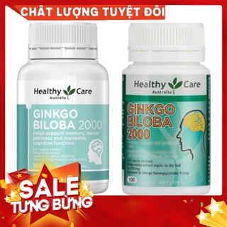 Free Ship Viên Uống Bổ Não Healthy Care Ginkgo Biloba Úc date xa 100 viên mẫu mới