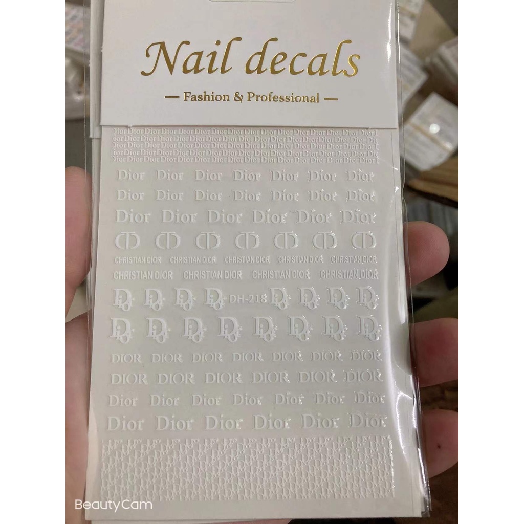 stiker trang tri nail 218 trang