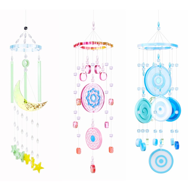 Khuôn Silicone Làm Mặt Dây Chuyền Hình Chuông Gió DIY