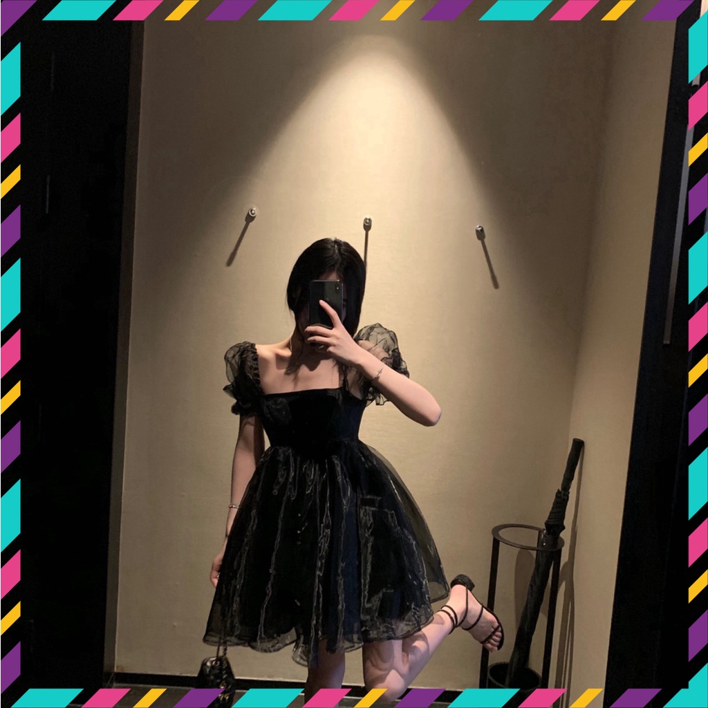 Váy Nữ, Váy Babydoll Voan Tay Phồng Style Tiểu Thư Công Chúa, Vải Voan Tơ 2 Lớp Tay Phồng | BigBuy360 - bigbuy360.vn