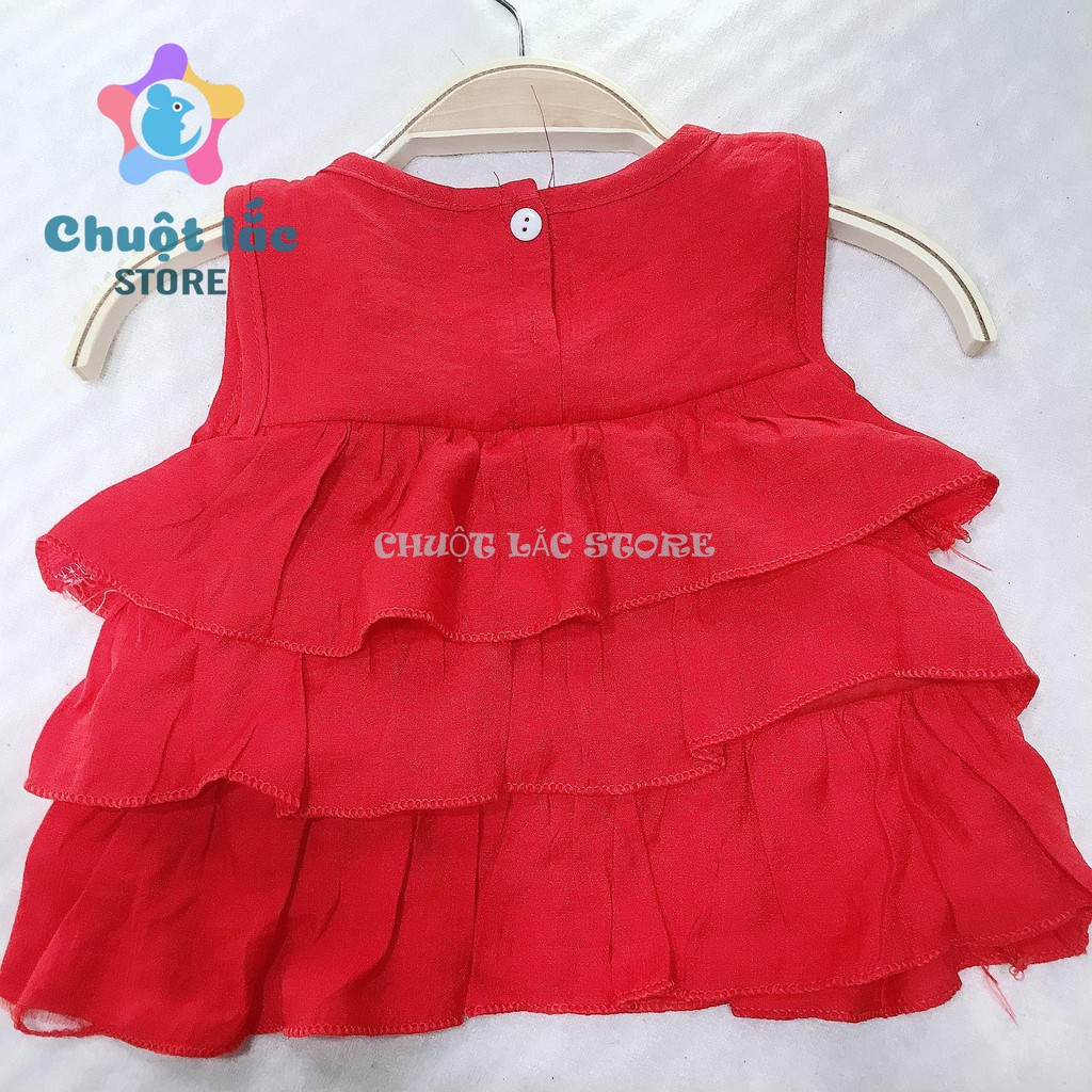 Sét bộ quần áo bé gái siêu xinh chất đũi mát mẻ kiểu áo bèo nhiều tầng quần bo cho bé từ 8kg đến 22kg (màu đỏ, hồng, trắ