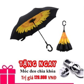 ô mở ngược hoa cúc vàng tặng móc đeo chìa khóa shopxuka247 đường kính 105 cm