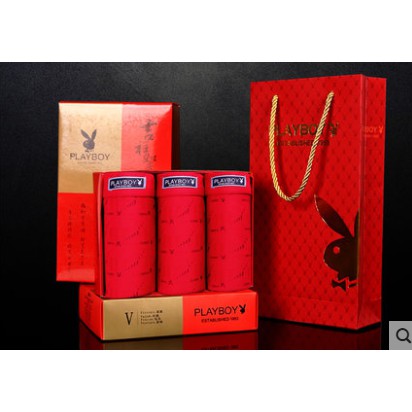 Combo 3 Quần Lót Nam Boxer Tặng Vòng Tay May Mắn- Mã QL3218-6 Chính Hãng Playboy/Quần Lót Nam Ngoại Cỡ/ QLot Nam Cao Cấp