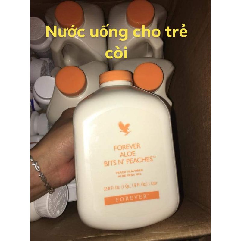 Forever Aloe Bits N’peaches Nước uống dinh dưỡng Lô hội Aloe Vera Hương đào mã số : #077