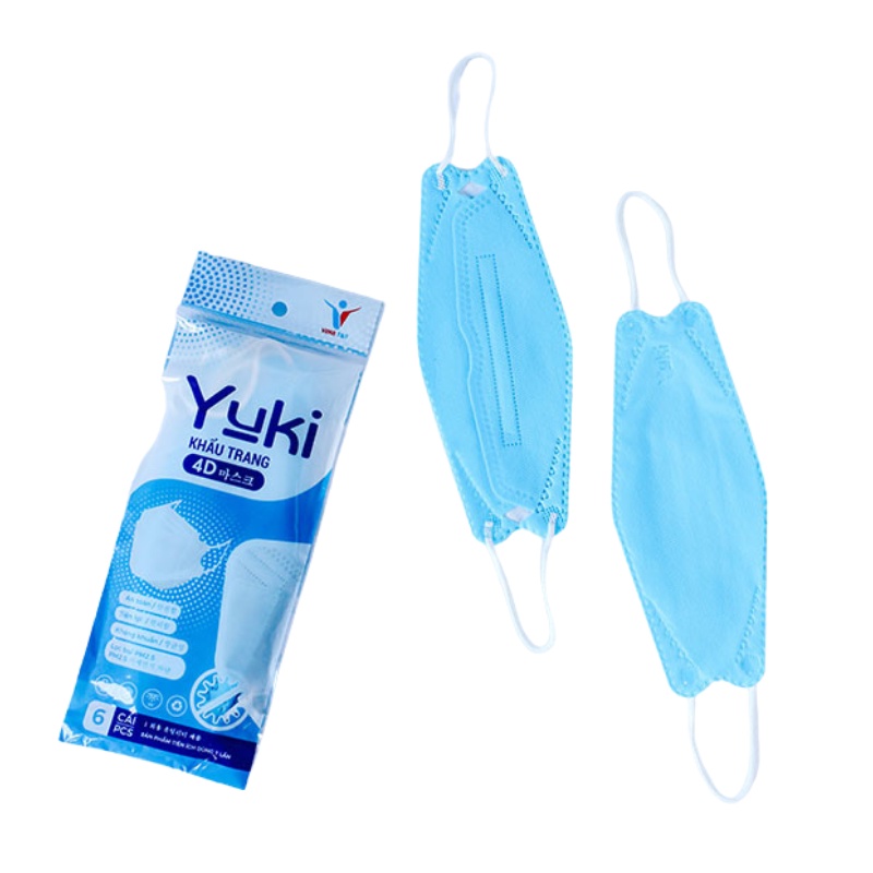 Khẩu trang 4D KF94 Yoki bịch 6 cái người lớn