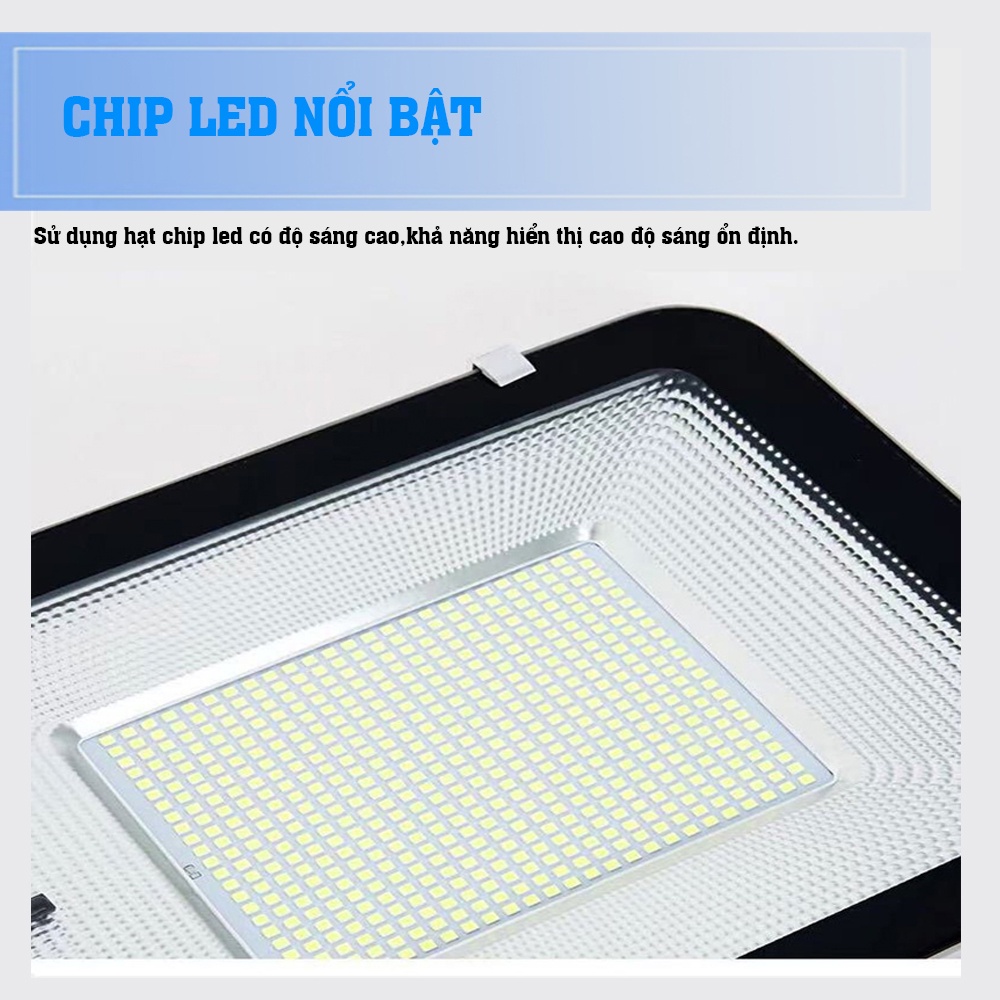 Đèn Cao áp năng lượng mặt trời 400W SUNECO, đèn đường vỏ nhôm đúc cao cấp, đèn pha Led siêu sáng, Bảo hành 2 năm