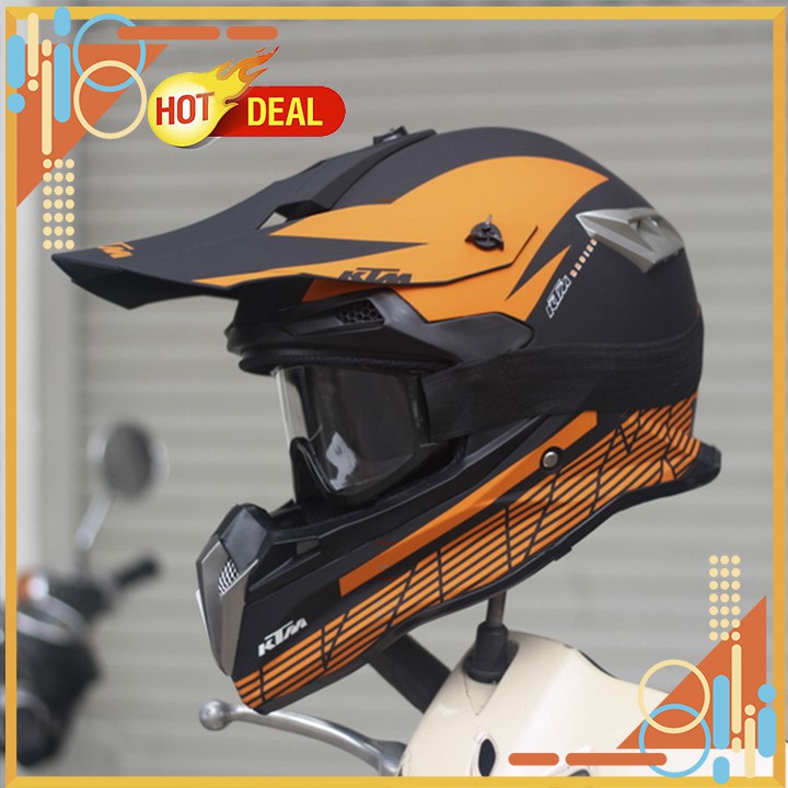 Mũ bảo hiểm fullface cào cào KTM và FOX chuẩn DOT