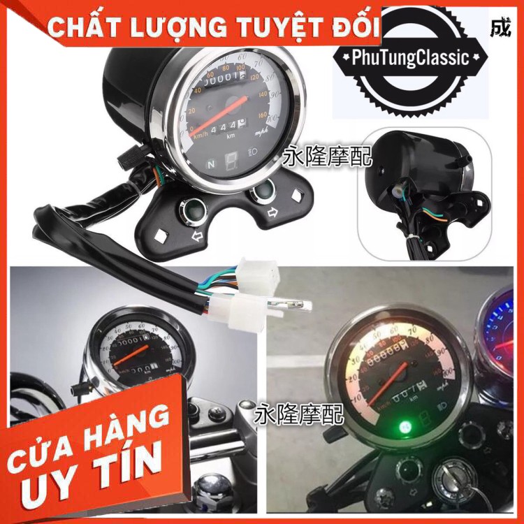 Đồng Hồ độ đo km classic loại lớn có kèm báo số cao cấp