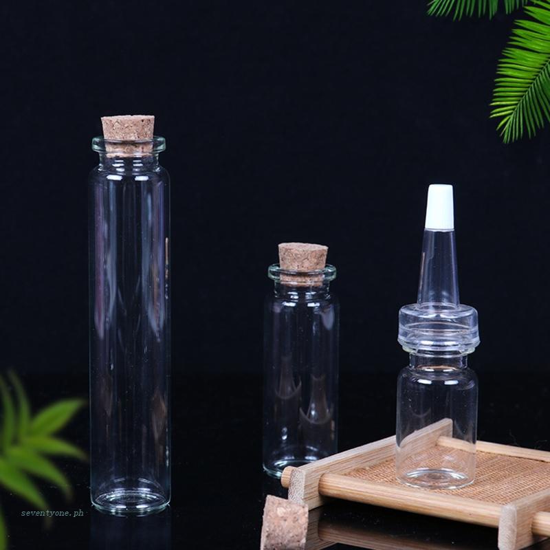 Lọ Thủy Tinh Nhỏ Trong Suốt Có Nút Bần Dùng Đựng Đồ Thủ Công