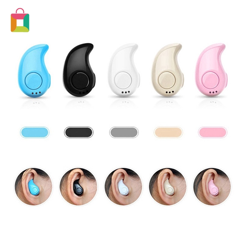 Tai nghe Bluetooth không dây mini thiết kế 3 Lubang tích hợp micro