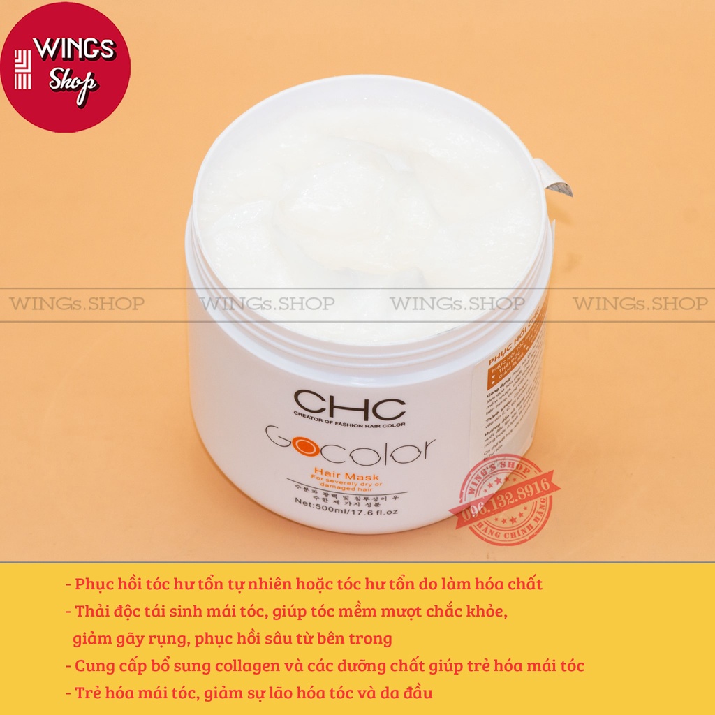 Ủ Tóc CHC Hàn Quốc, Kem Ủ Tóc Phục Hồi Tóc Hư Tổn Tóc Nát và Tóc Yếu | Wings Shop