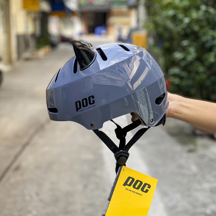 MŨ BẢO HIỂM POC P05 - MÀU XÁM BẠC-CHÍNH HÃNG 100% BH 12T