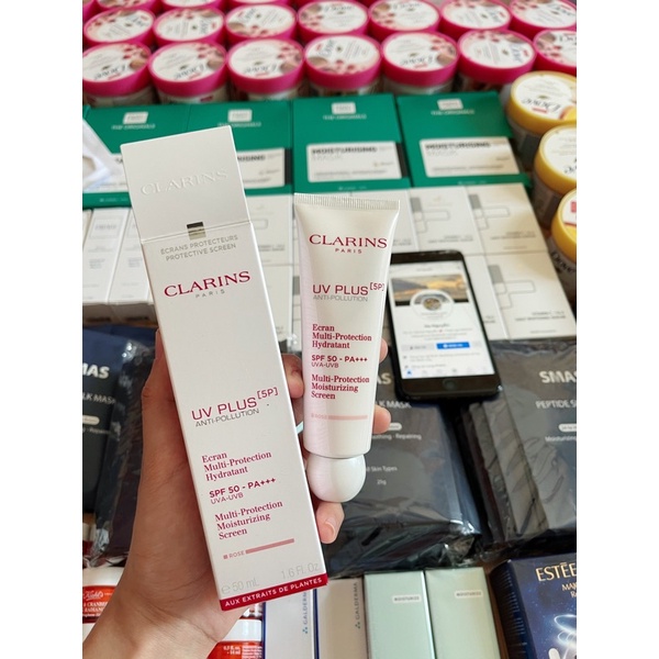 KEM CHỐNG NẮNG CLARINS ROSE, LAVENDER BẢN DUTY 50ml
