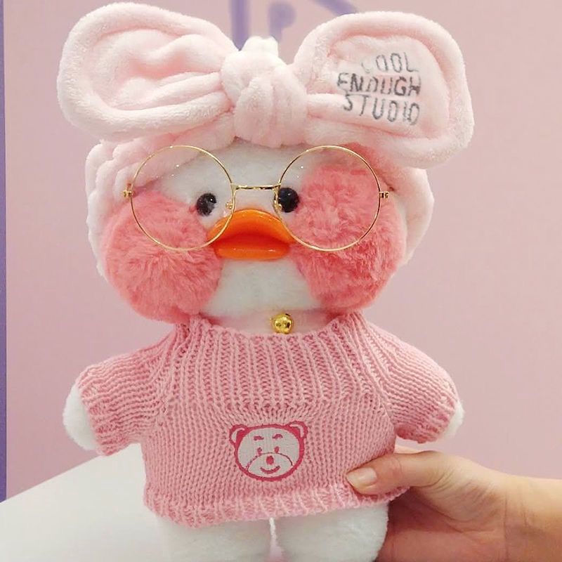 Đồ chơi chú vịt nhồi bông dễ thương không có xơ vải búp bê