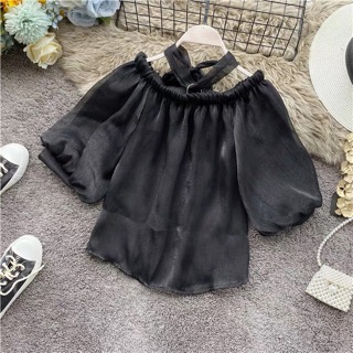 Áo voan kiểu choker cổ đẹp