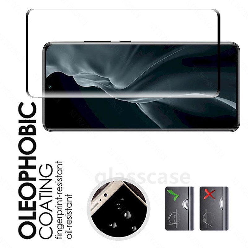 Miếng Dán Cường Lực Cong Bảo Vệ Màn Hình Cho Xiaomi Mi 12 12S 12X 10 11 Pro 10 Ultra Xiaomi12 12Pro